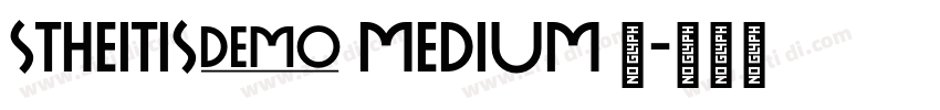 STHeitisC Medium 中字体转换
